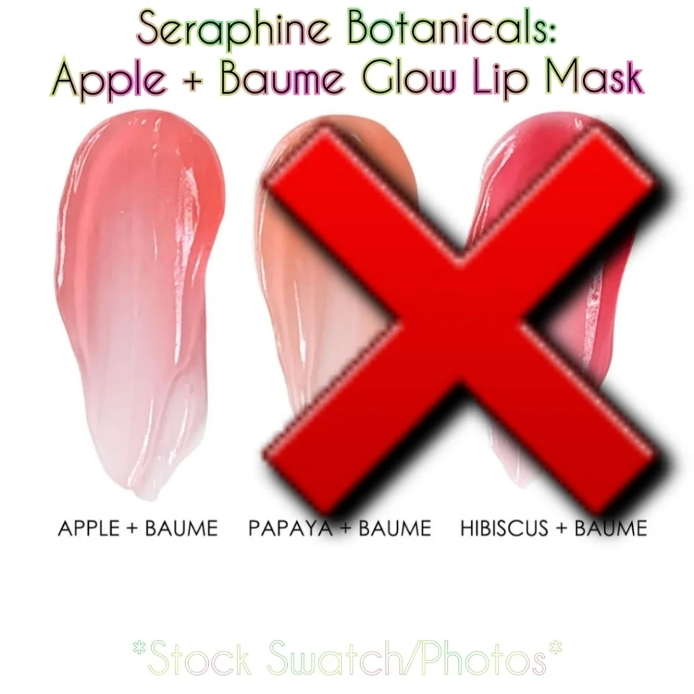 Seraphine Botanicals: Apple + Baume Glow Lip Mask -BNIB!
